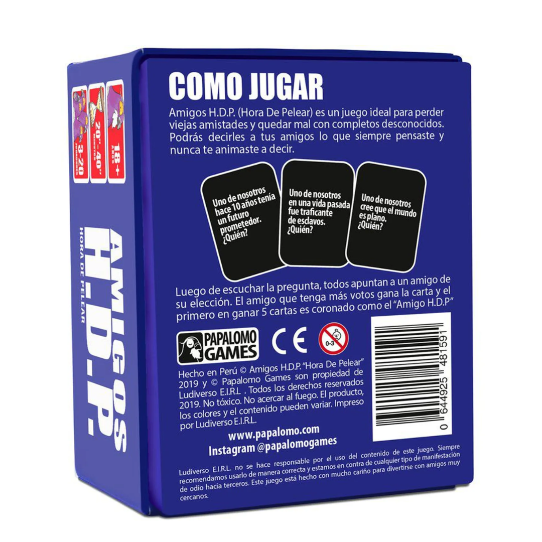 AMIGOS H.D.P. – Juego de Cartas para Adultos (+18)