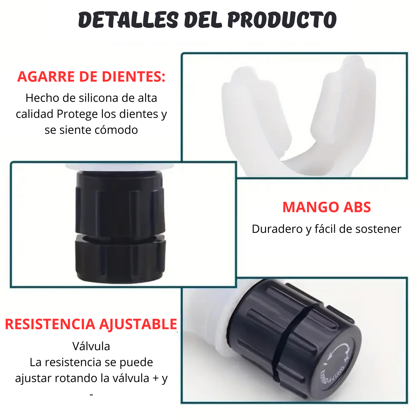 ENTRENADOR DE RESPIRACIÓN AJUSTABLE
