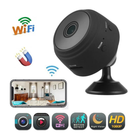 📷 Mini Cámara de Seguridad Full HD WiFi Inalámbrica