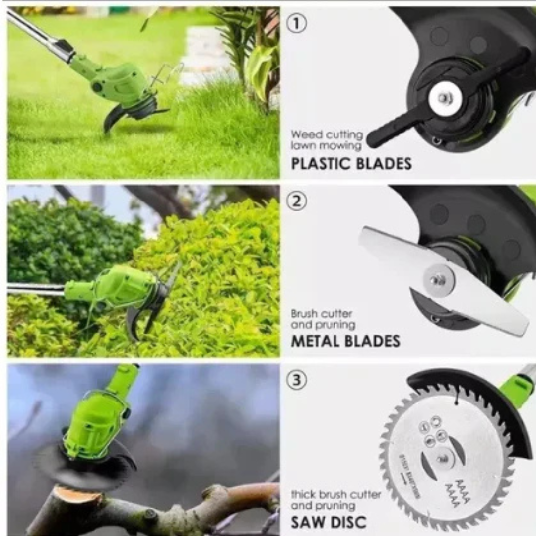 🌿 Podadora de Césped Inalámbrica 48V – ¡Corta como un profesional sin esfuerzo ni cables!