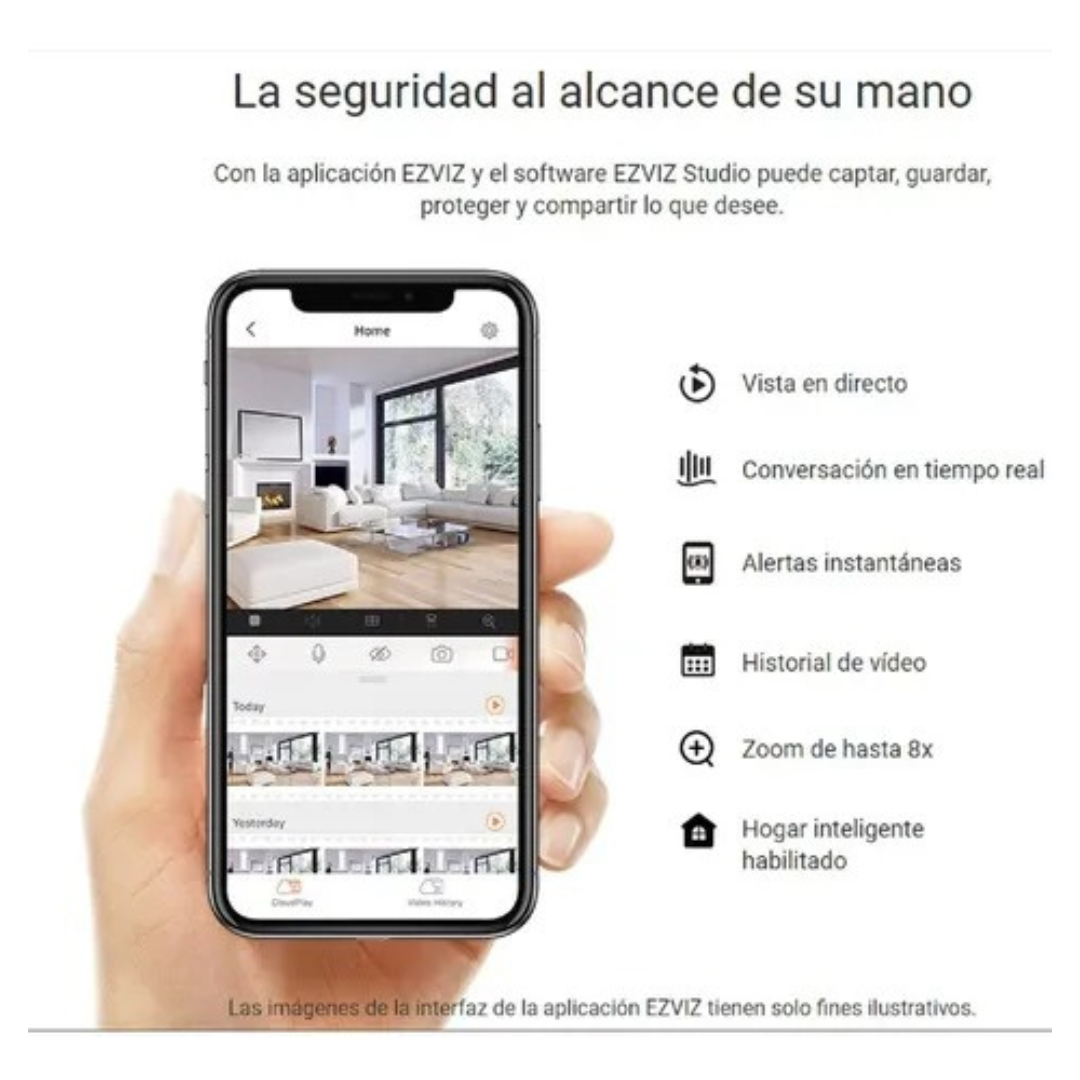 Cámara de Seguridad EZVIZ C6N 360° – Full HD con Sensor de Movimiento