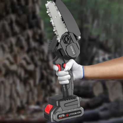 Mini Motosierra Compacta 48V - Potencia, Precisión y Comodidad en tus Manos