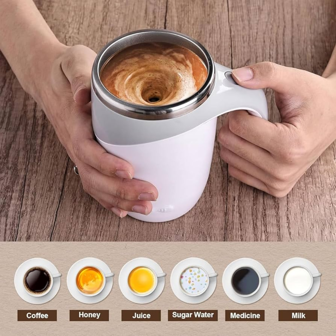 TAZA MEZCLADORA AUTOMÁTICA – ¡MEZCLA SOLA CON UN BOTÓN!