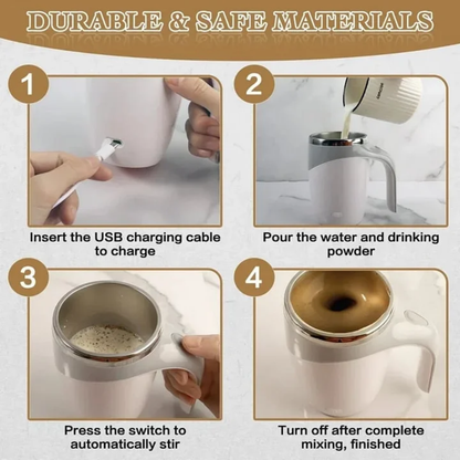 TAZA MEZCLADORA AUTOMÁTICA – ¡MEZCLA SOLA CON UN BOTÓN!