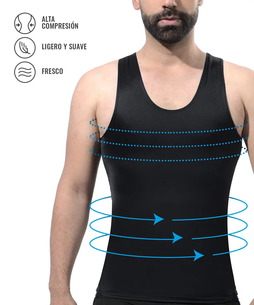 Bividi Faja Compresora Masculina – Reductor de Abdomen, Cintura y Ginecomastia