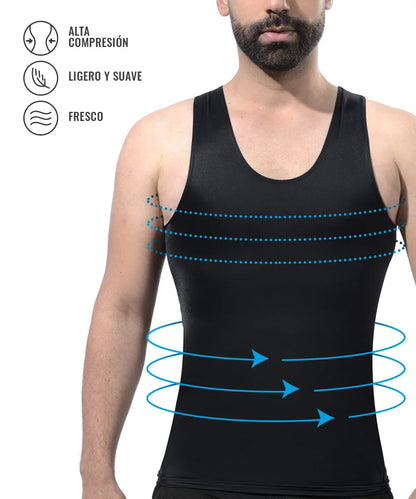 Bividi Faja Compresora Masculina – Reductor de Abdomen, Cintura y Ginecomastia