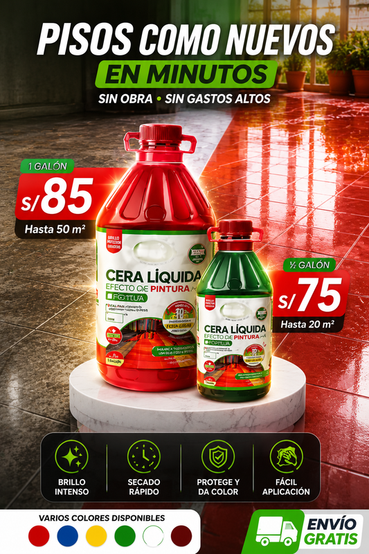 Cera Líquida Renovadora de Pisos Premium