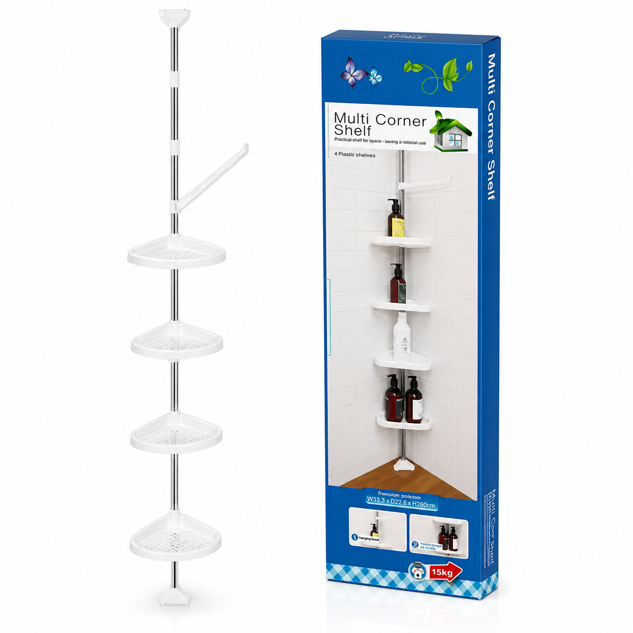 Esquinero de Ducha Multi Corner Ajustable PRO