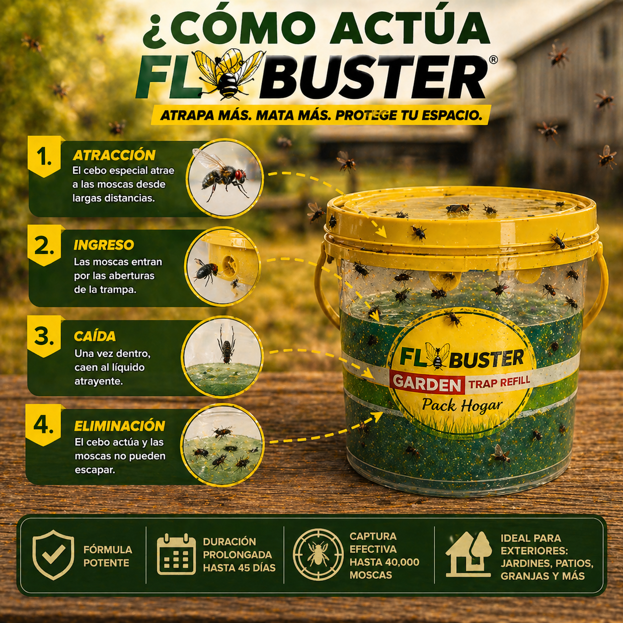 REPUESTO DE CEBO PARA TRAMPA DE MOSCAS