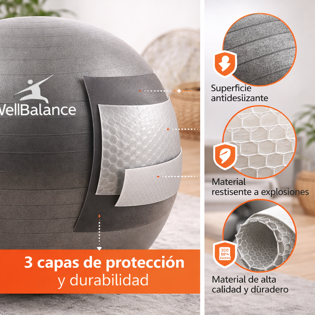 Pelota Ergonómica de Yoga y Terapia