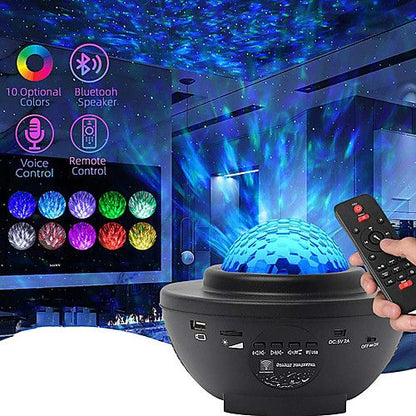 🌌✨ PROYECTOR GALAXIA LED MULTICOLOR CON BLUETOOTH 🔊🎇