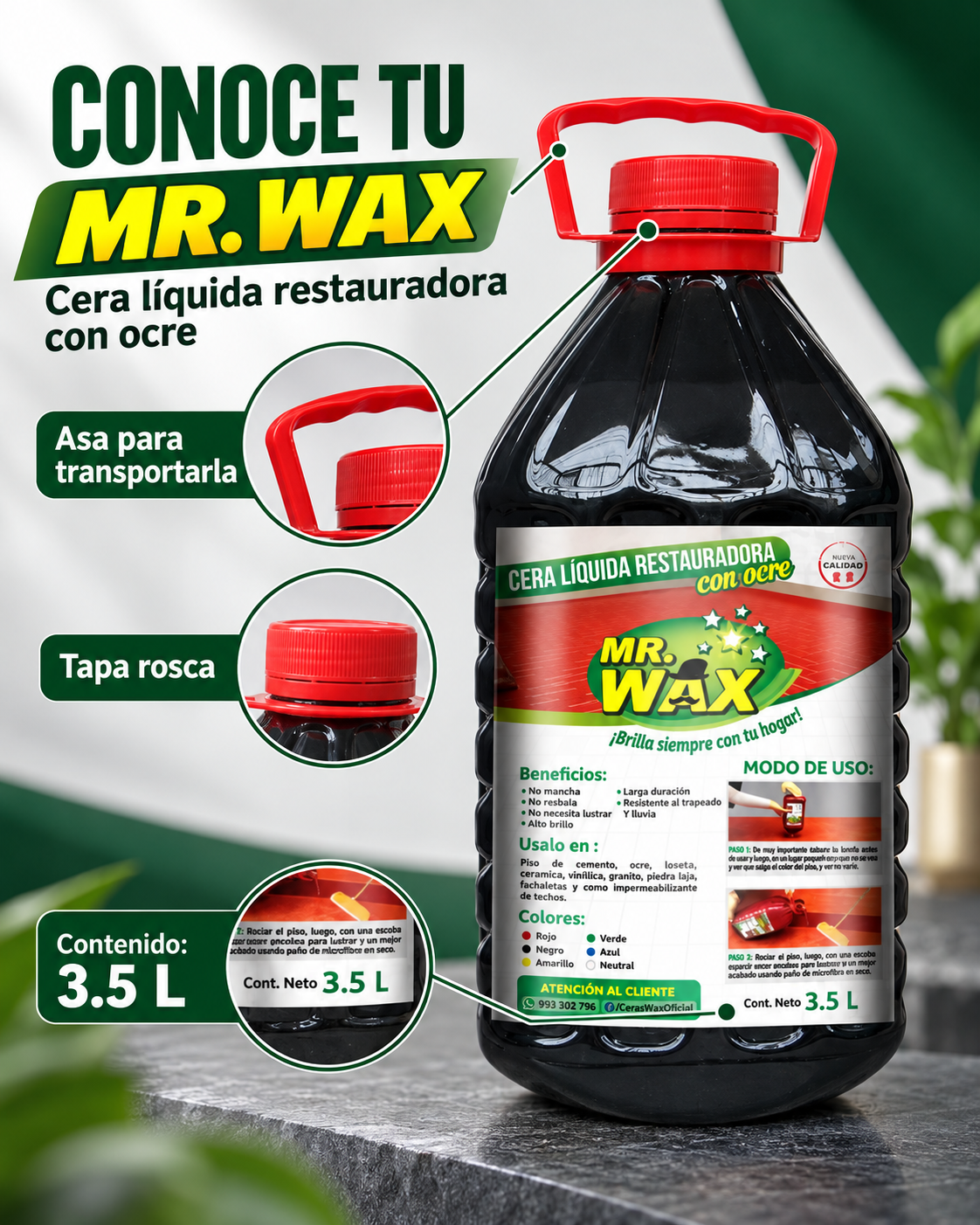 Cera Líquida Restauradora MR. WAX