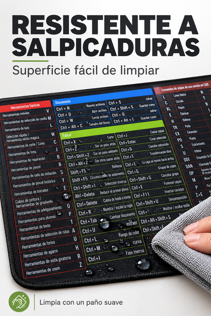 MOUSE PAD XL CON FORMULAS DE EXCEL – WORD – POWER POINT Y MAS..