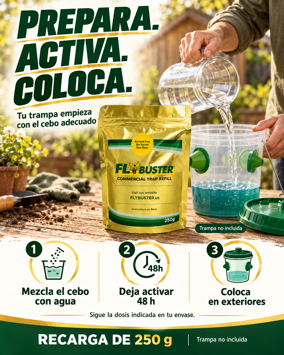 REPUESTO DE CEBO PARA TRAMPA DE MOSCAS