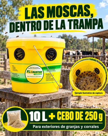 FLYBUSTER – TRAMPA Y CEBO PARA MOSCAS DE ALTA EFECTIVIDAD