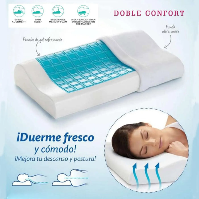 ALMOHADA ORTOPÉDICA CON GEL