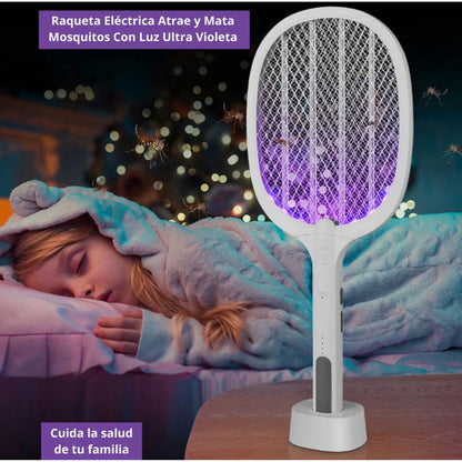 Raqueta Mata Mosquitos Eléctrica Recargable